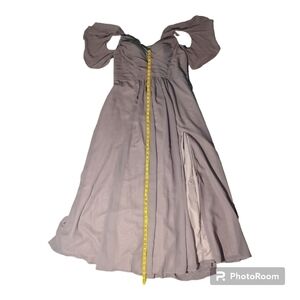 Ryanth Women's Off The Shoulder Sleeveless Bridesmaid Dress  Burgundy Size 20